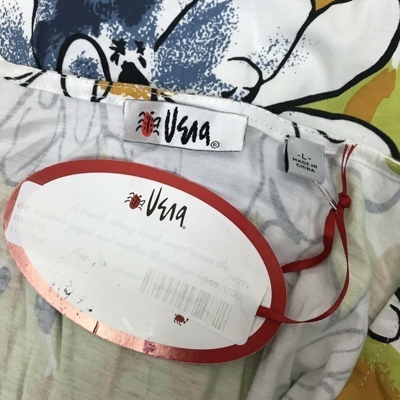 Vera Yellow Green Floral Sleeveless Dress Large - Picture 5 of 6